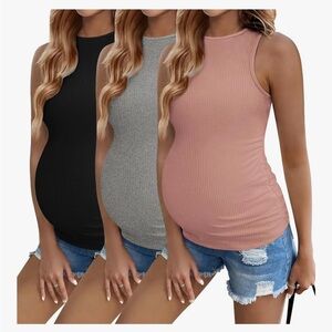Three pack of maternity tanks